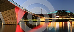 Adelaide Oval Stadium and Footbridge