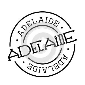 Adelaide stamp on white