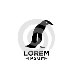 Adelie Penguin logo icon designs illustration