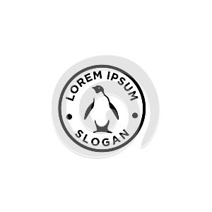Adelie Penguin logo icon designs illustration