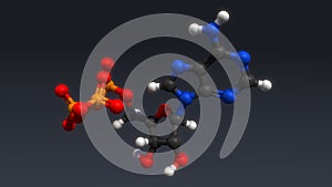 Adenosine triphosphate structure photo