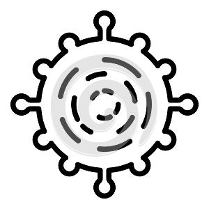 Adenovirus icon, outline style photo