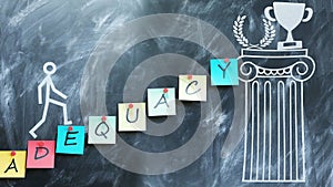 Adequacy make steps to success photo