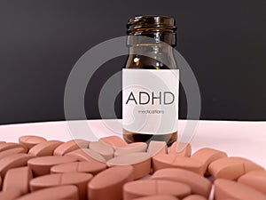 ADHD bottle of medication