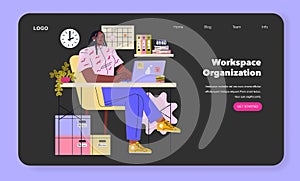 ADHD Friendly. Flat Vector Illustration