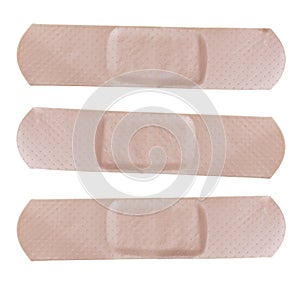 Adhesive bandages isolated