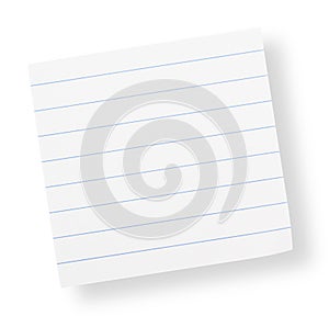 Adhesive lined paper(with clipping path)