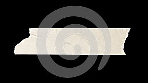 adhesive paper , masking tape isolated on black background