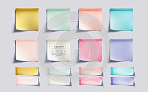 Adhesives note. Sticky note or post it reminder