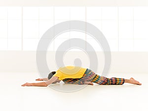 Adho Muka Kapotasana pose