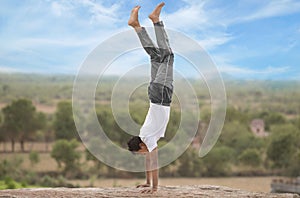 Adho mukha vrksasana Yoga Pose
