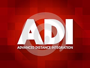 ADI - Advanced Distance Integration acronym, concept background