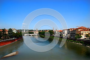 Adige river in Verona photo