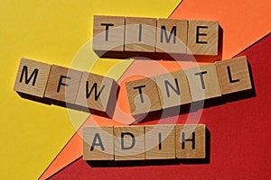 ADIH, MFW, TIME, TNTL, abbreviations used in text speak photo