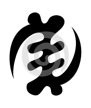 Adinkra gye nyame symbol of the omnipotence of God