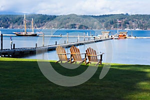 Adirondack Chairs Alderbrook Lake Puget Sound Resort