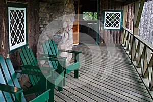 Adirondack Chairs on the Balcony