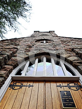 Adirondack Mountain Big Moose Community Chapel entry