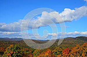 Adirondack Mountains autumn landscape