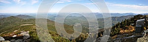 Adirondack Mountains panorama in fall