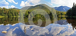 Adirondacks Lake Panorama photo