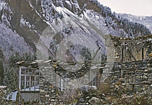 Adishi mountain village in Georgia