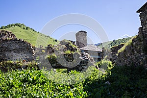 Adishi village in Svaneti, Georgia