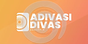 adivasi divas banner, august 9