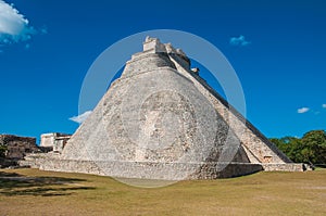 Adivino-Pyramid at Uxmal on the Yucatan peninsula photo