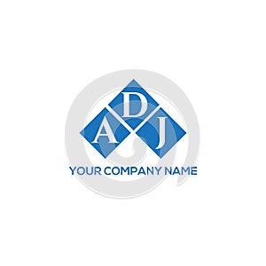 ADJ letter logo design on BLACK background. ADJ creative initials letter logo concept. ADJ letter design