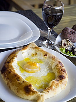 Adjarian khachapuri