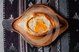Adjarian Khachapuri with egg