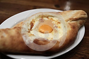 Adjarian Khachapuri on plate