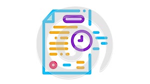 adjournment of trial date Icon Animation
