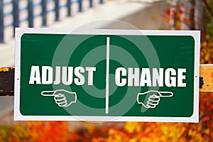 Adjust or Change sign.