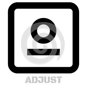 Adjust conceptual graphic icon photo