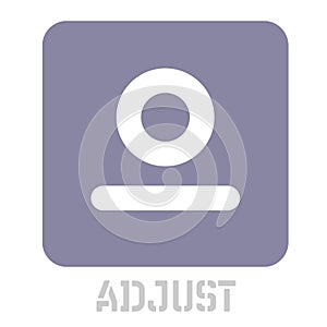Adjust conceptual graphic icon photo