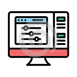 Adjust fill inside vector icon which can easily modify or edit