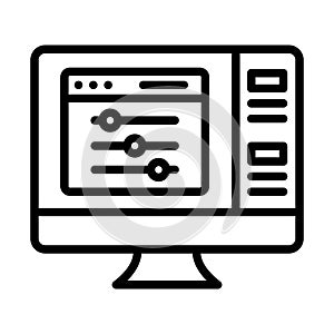 Adjust Line Style vector icon which can easily modify or edit