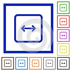 Adjust object width flat framed icons
