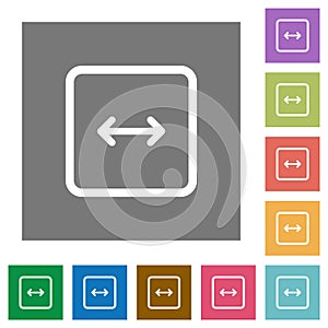 Adjust object width square flat icons