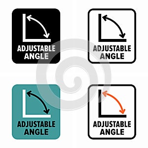 Adjustable angle recline information sign