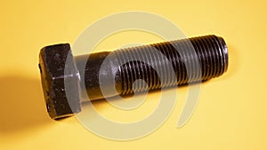 Adjustable, background, black, bolt, chrome, close-up, closeup, construction, element, engineering, equipment, fix, galvanized, ha