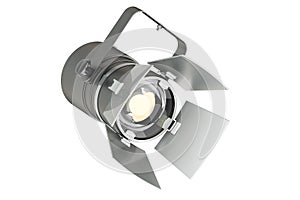 Adjustable Ceiling SpotLight, Industrial Black Ceiling Lamp, Art Light Stage Theatre Lamp. 3D rendering