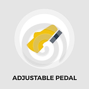 Adjustable pedal flat icon