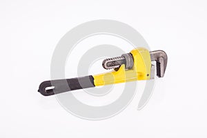 Adjustable pipe wrench isolated