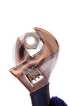 Adjustable spanner isolated