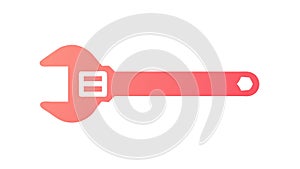 Adjustable Spanner Wrench, Versatile Tool Icon, vector design Generative AI
