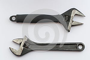 Adjustable spanners, close up
