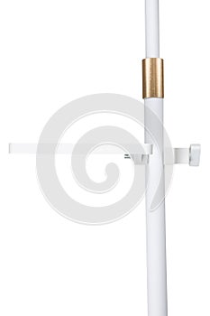 Adjustable tray with a clamp and pole